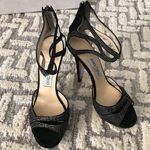 Jimmy Choo Black and Silver Heels 37.5